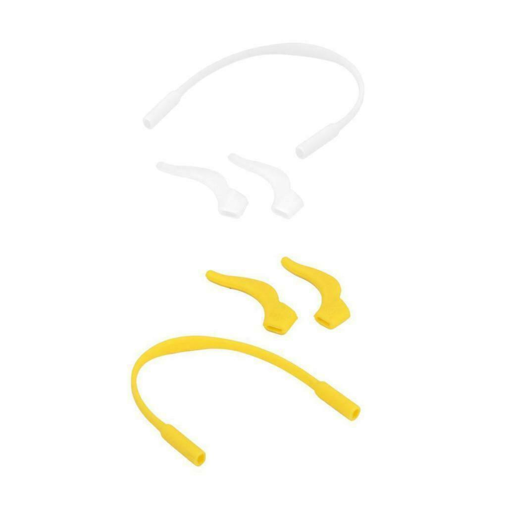 2 Pieces Silicone Children's Sunglasses Band Strap Cord +Anti Slip Ear Hooks