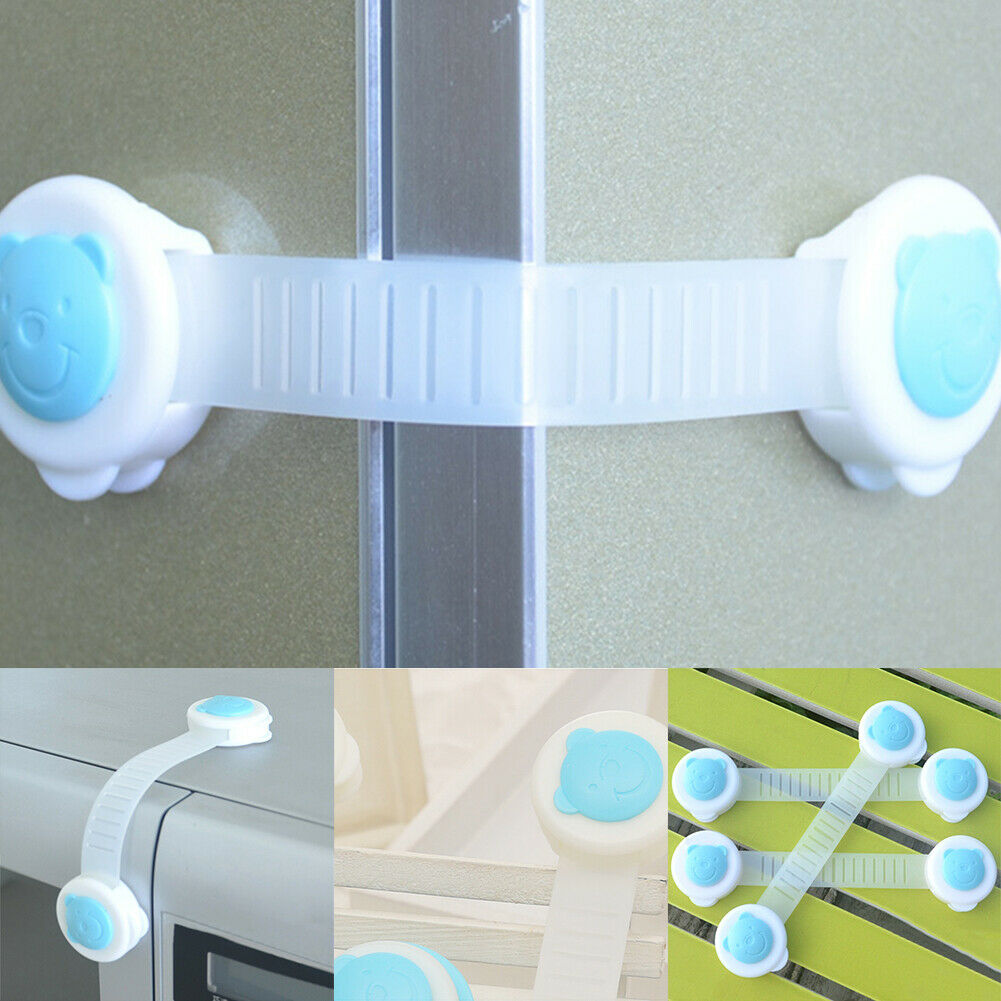10x Baby Kids Protection Safety Lock For Cabinets Drawers Refrigerators&Door HN