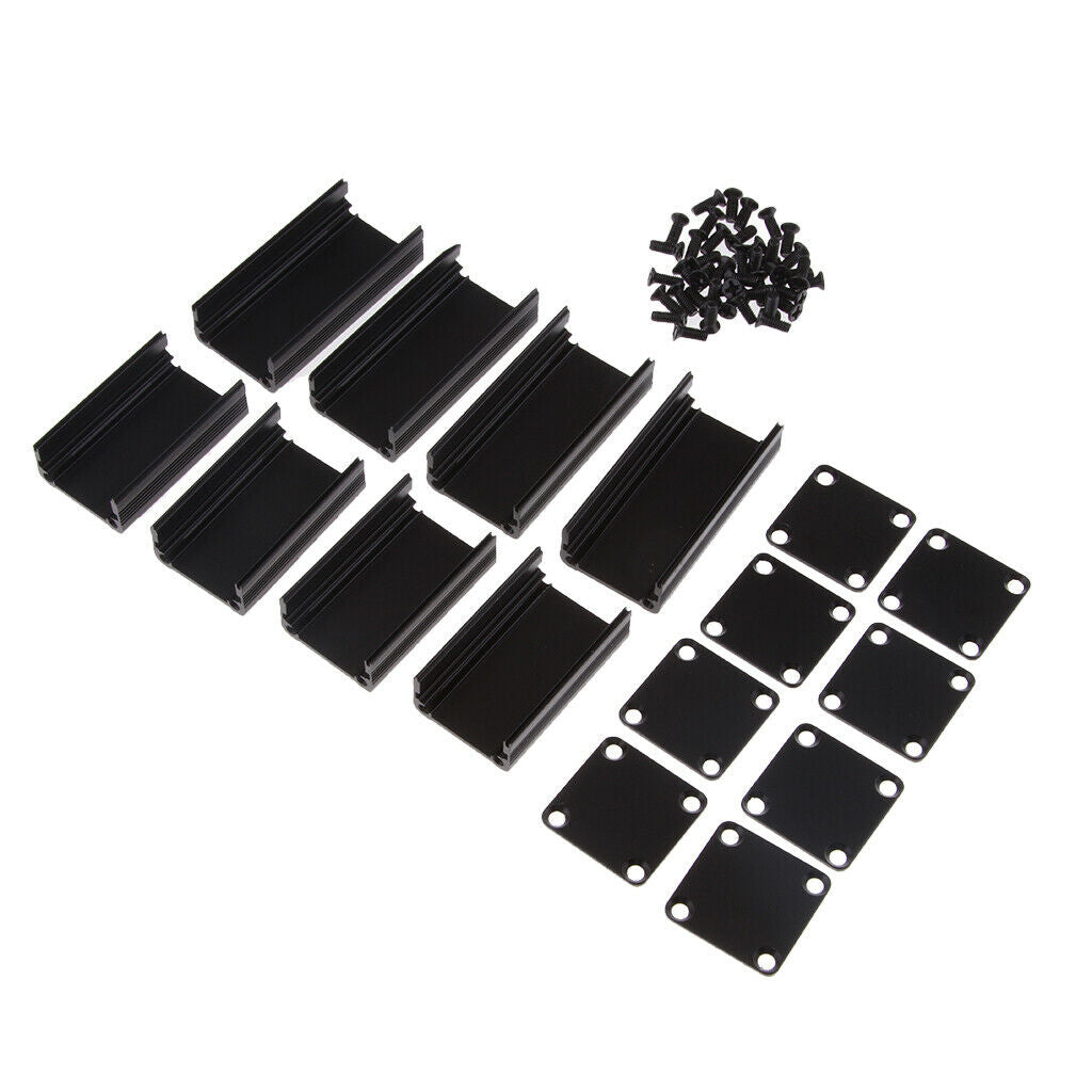 2 Set 40x25x25mm+2 Set 50x25x25mm Aluminum PCB Instrument Box DIY Enclosure