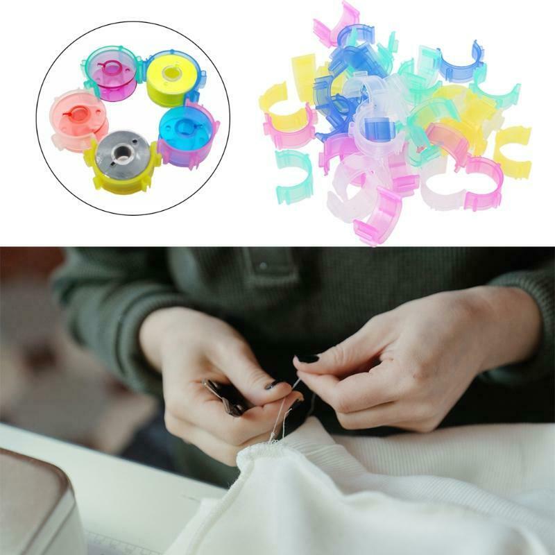 40pcs Colorful Sewing Thread Holder Bobbin Clips Small Clamp Tool for Embroidery