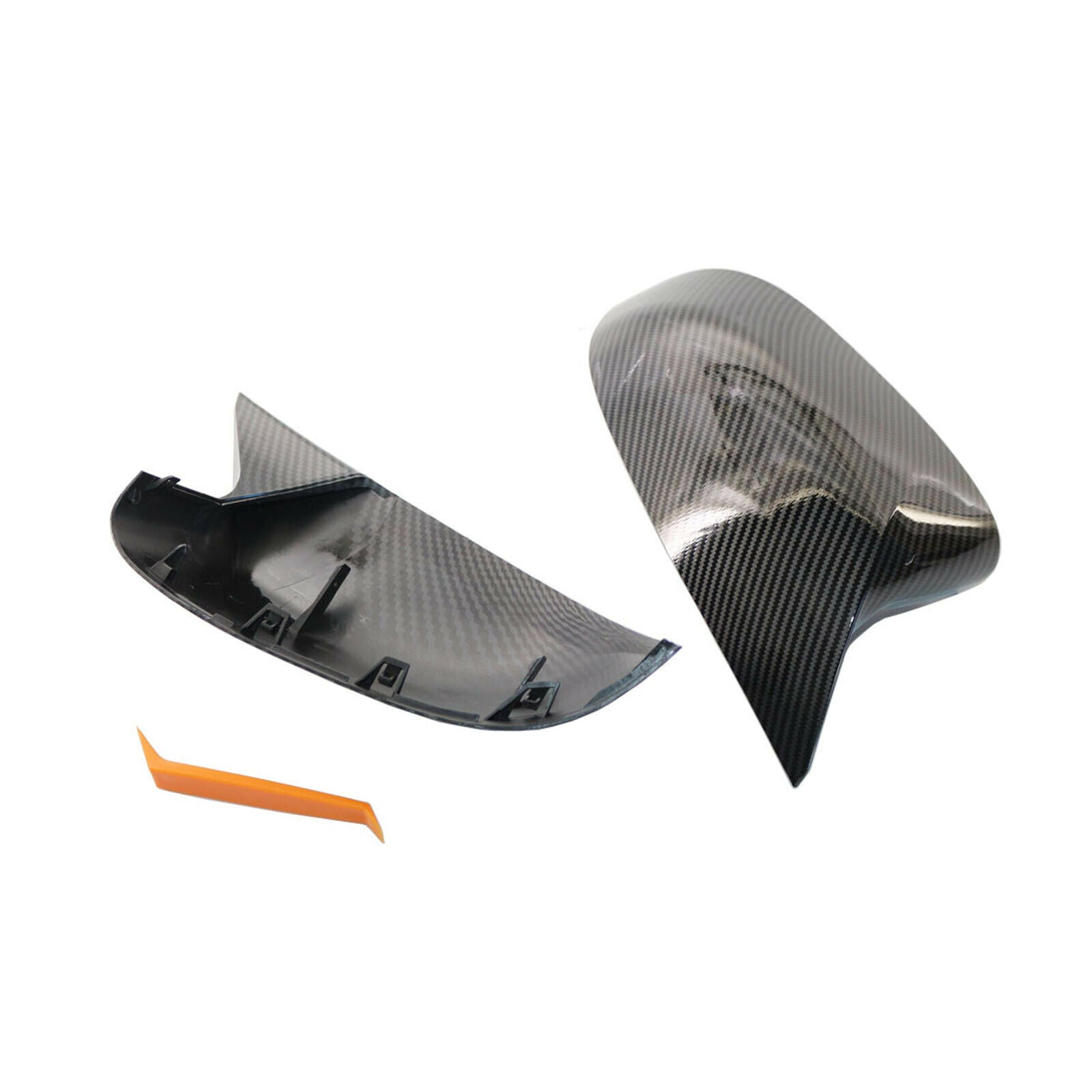 2 Pcs Carbon Fiber Side Mirror Covers Caps for BMW X4 G02 X5 G05 X6 G06