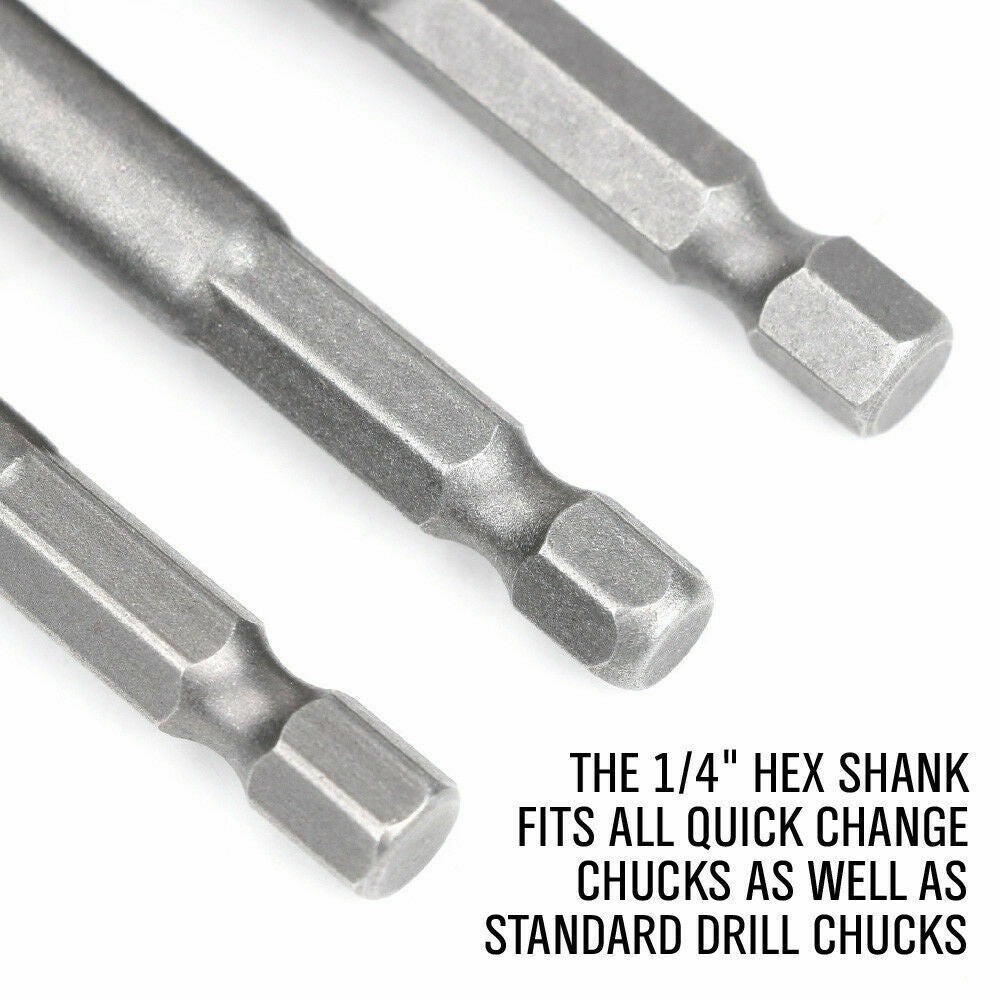 Socket Adapter Set 1/4" 3/8" 1/2" 2" Long Home Repair Tool For Automotive