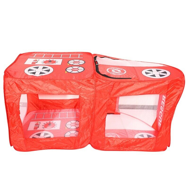Kids Indoor Outdoor Tent Garden Game House Gift - Fire Truck P3Z5