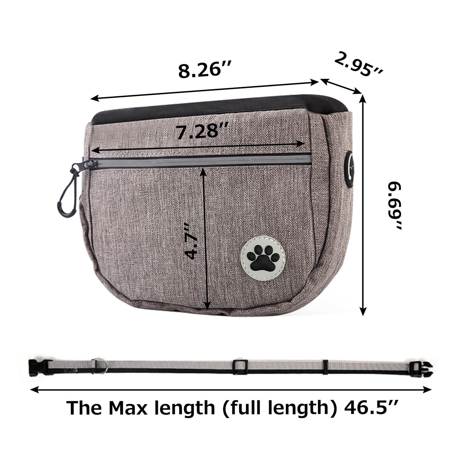 Pet Dog Treat Pouch Large Capacity Outdoor Dog Food Storage Training Pouchs