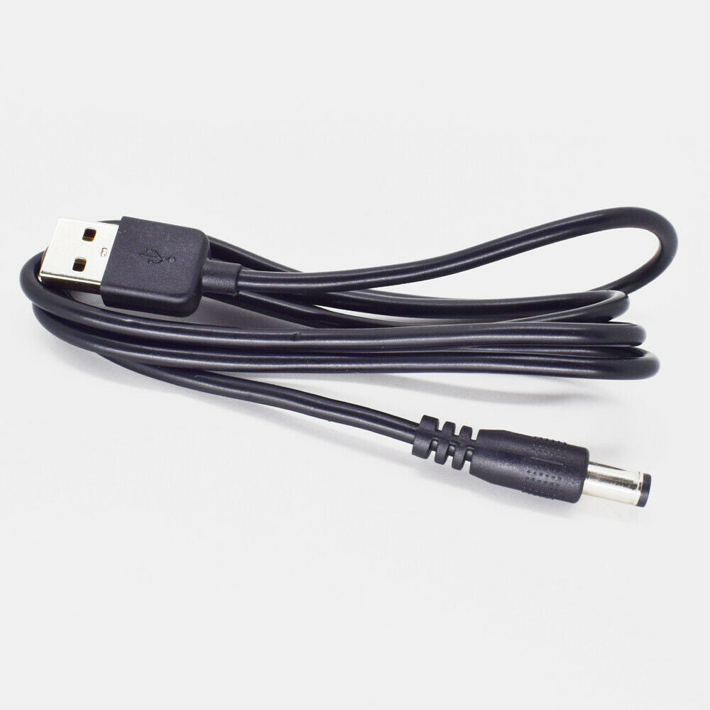 50pcs 1M/3.3FT USB 2.0 Male to 5.5x2.1mm Male 20AWG DC Power Charger Cable