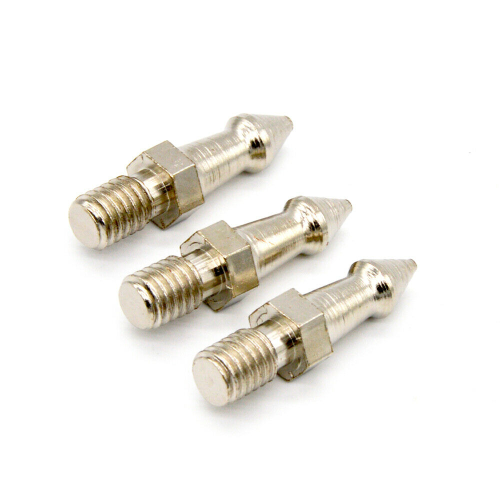 3pcs Metal Short Spikes Kit for 3 / 8inch Screw Type Monopod Tripod