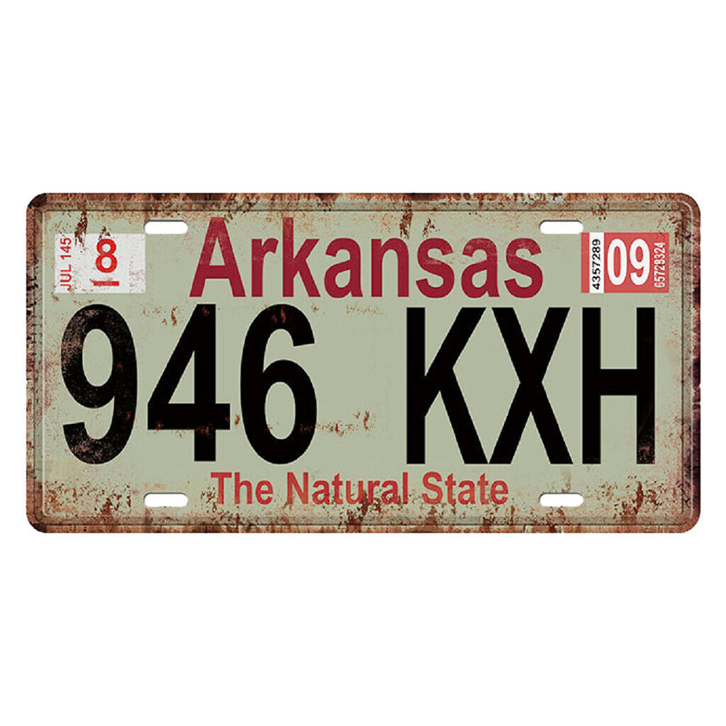 Retro Tinplate Metal Sign License Plate Metal Plaque Pub Bar Wall Decor D