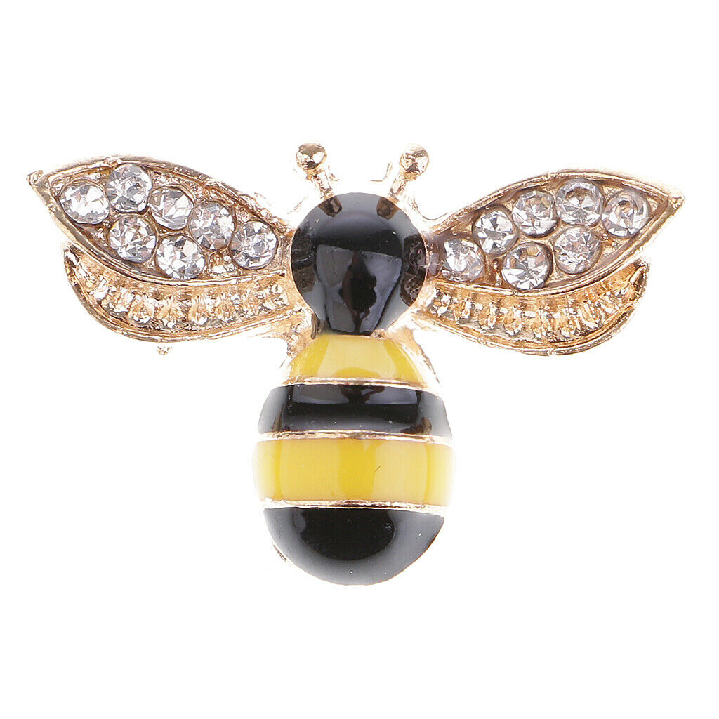 20Pcs Alloy Bee Type Rhinestone Decorative Embellishments for Bags Crafts