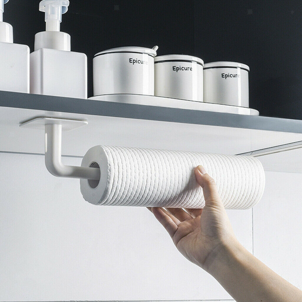 1 Pair Toilet Paper Roll Holder Kitchen Towel Hanger Tea Mug Organizer