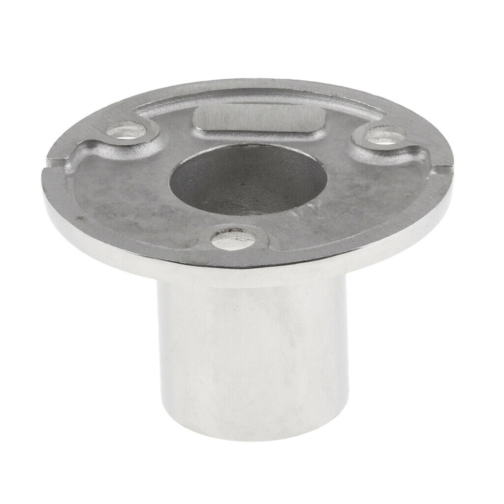 2X Marine Cast Stainless Steel 90 Degree Round Base Rail Fitting 1" OD Tube