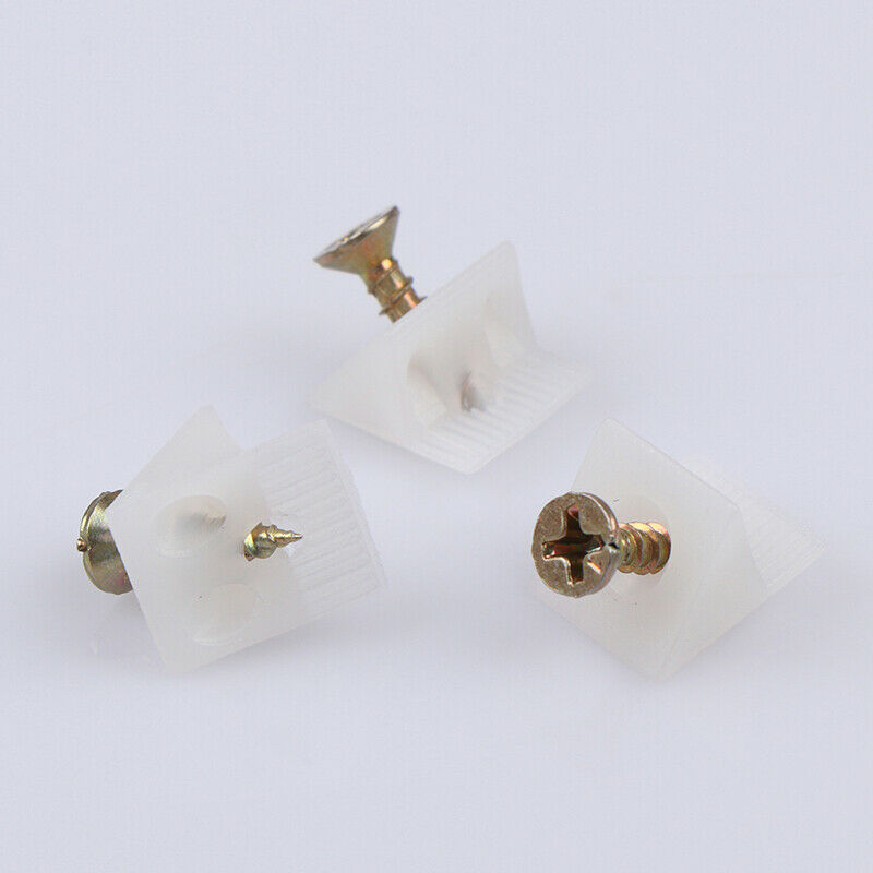 20x/Lot 45 Degree Angle Plastic Corner Bracket Block For Furniture With S.l8