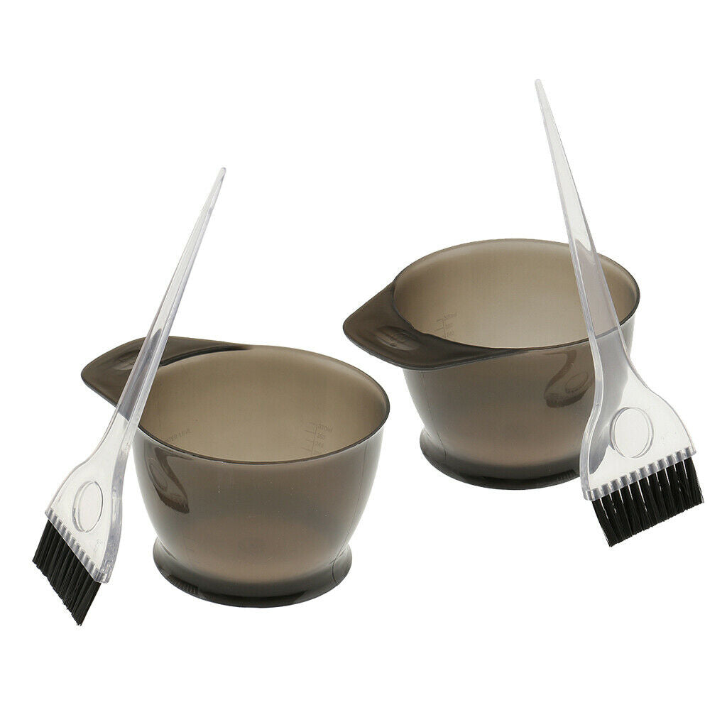 2 Sets ABS Professional Hair Colouring Tint Brush Bowl for Hair Color Set