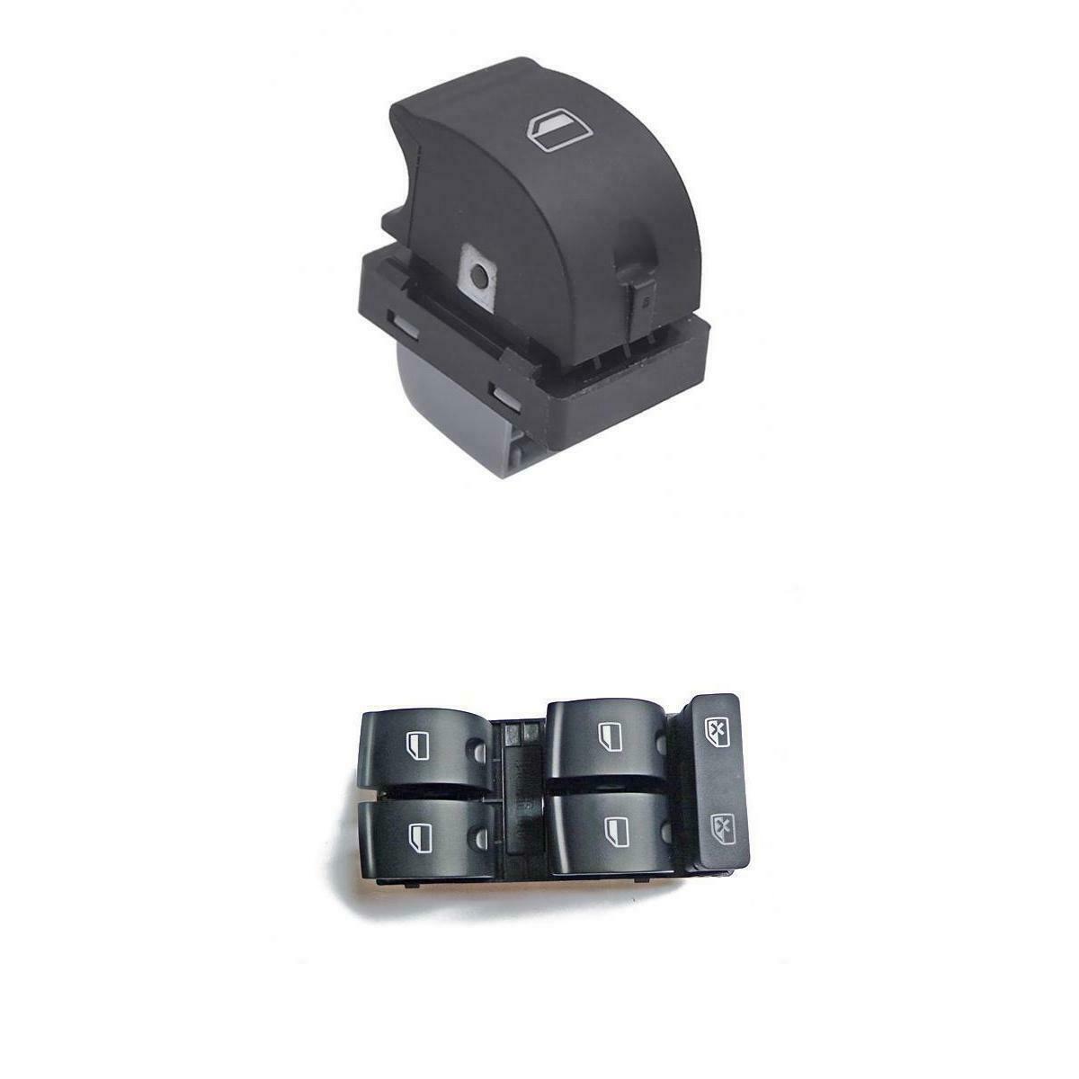 2 Pieces Durable Front Rear Nylon Master Power Window Switch for  B6 B7