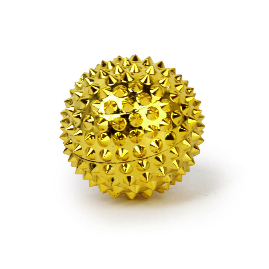 New   1 Pair of Magnetic Palm Massage Balls Golden Small 32mm