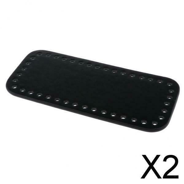2X Solid Design Bag Bottom Shaper Cushion Insert Base for Bag Making Black