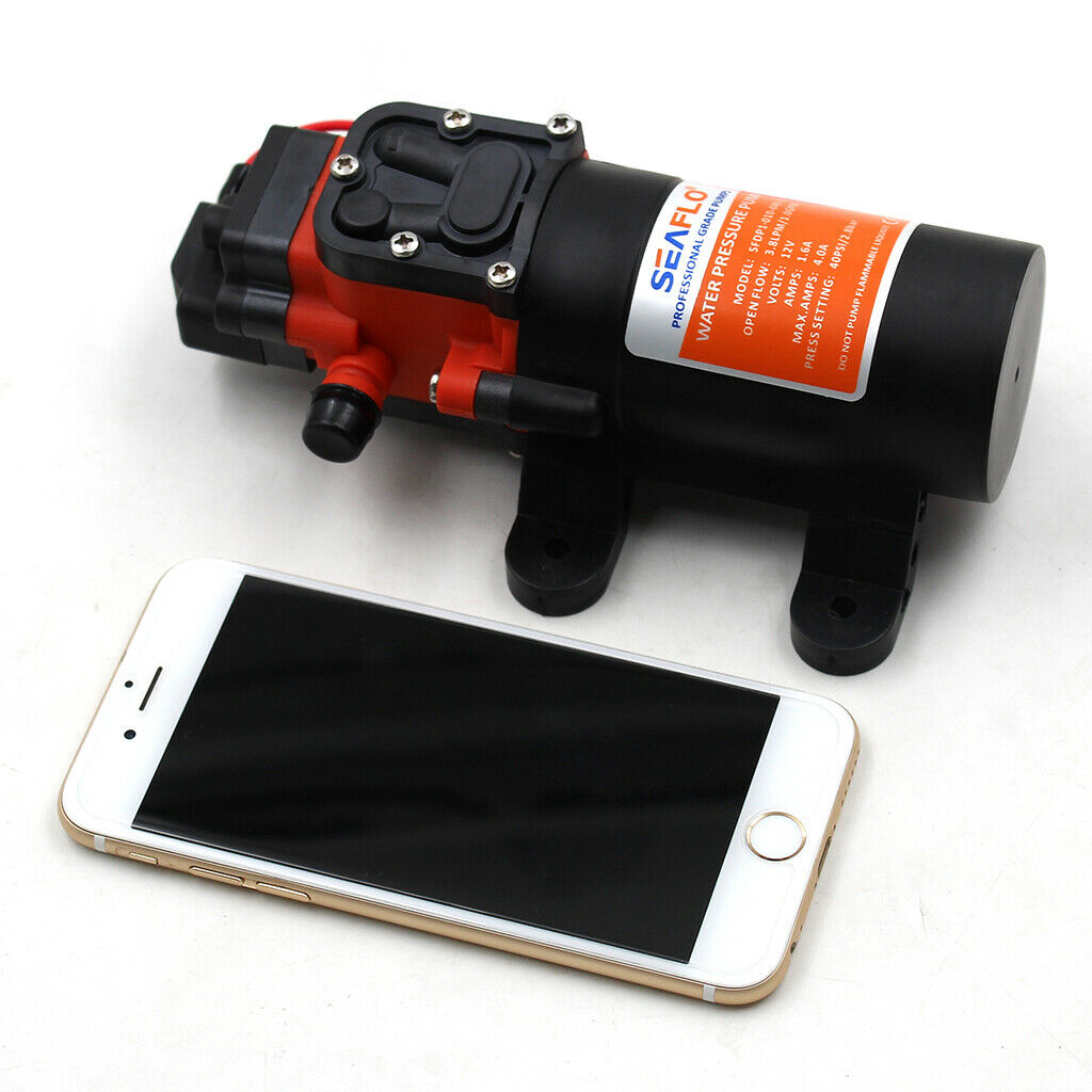 DC 24V Self Priming Water Pressure Diaphragm Pump 1.2GPM 4.2L/min 35Psi Fit for