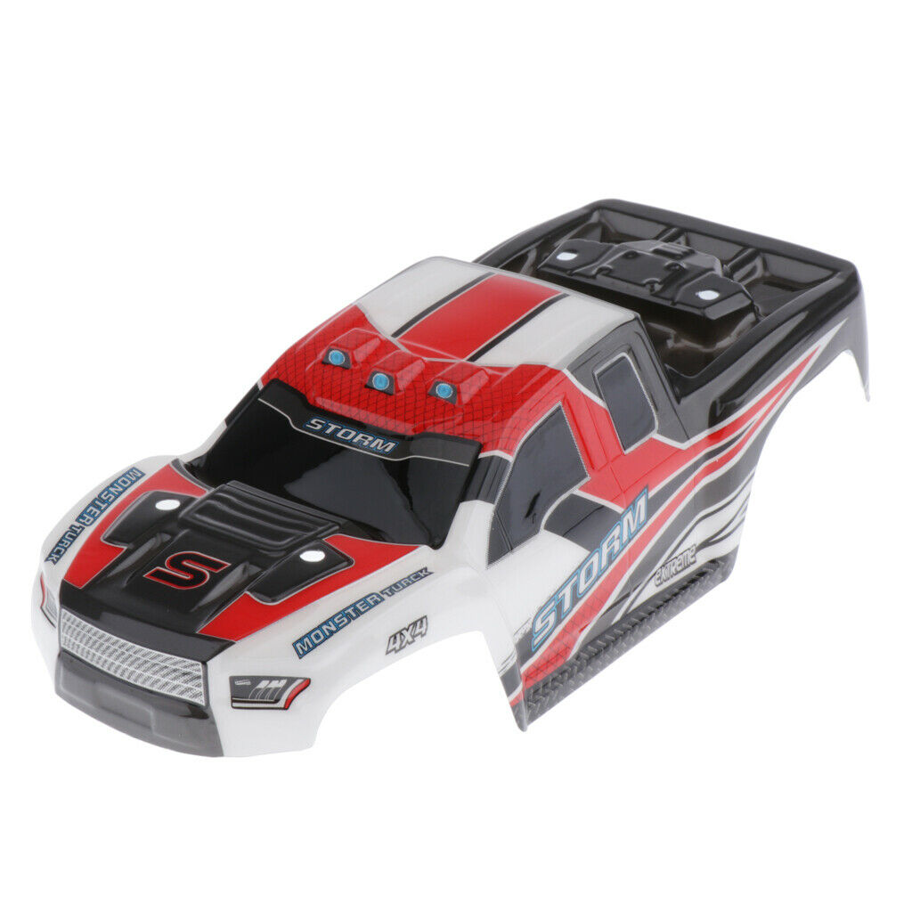 Racing RC Car Body Shell Part Exquisite Workmanship Design 18301 Red Plastic