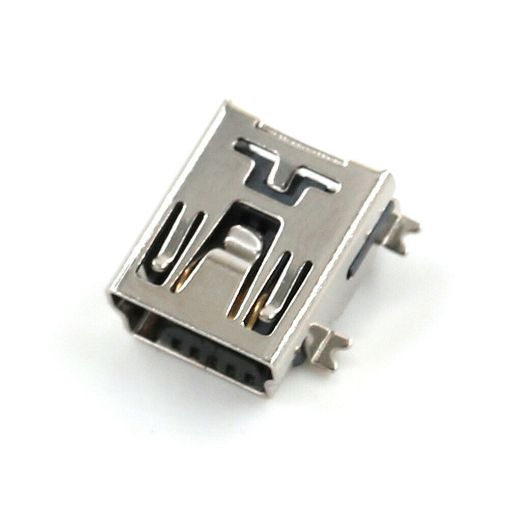 20Pcs Mini USB Socket 5P Female Port Placement Connector Replacement Part Supply