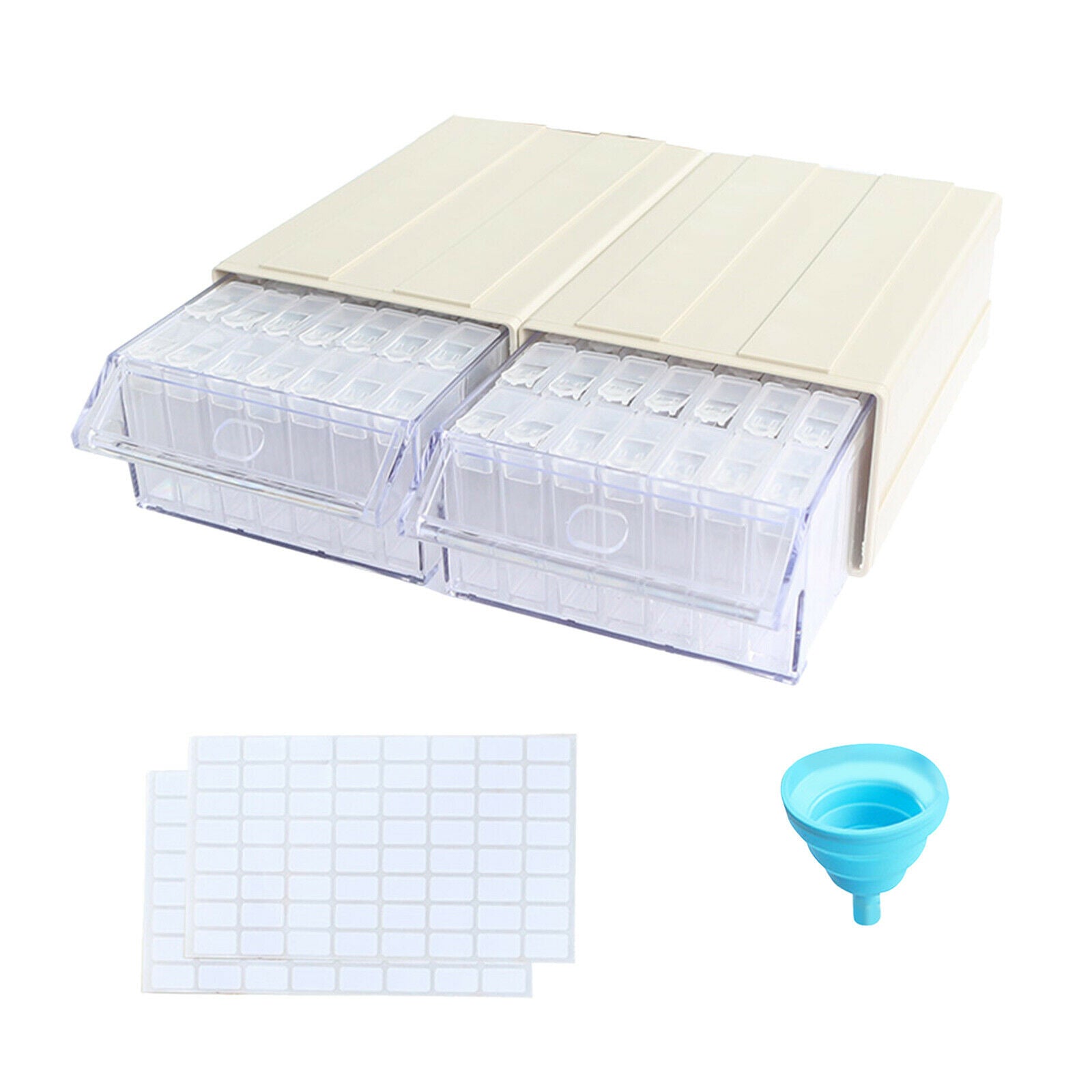 70 Grids Acrylic 5D Diamond Storage Box Portable Organizer Case Holder