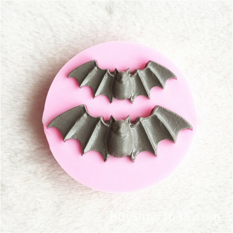 Halloween Bat Shaped Silicone Cake Mold Kitchen Baking Mold Sugar  Fondan.l8