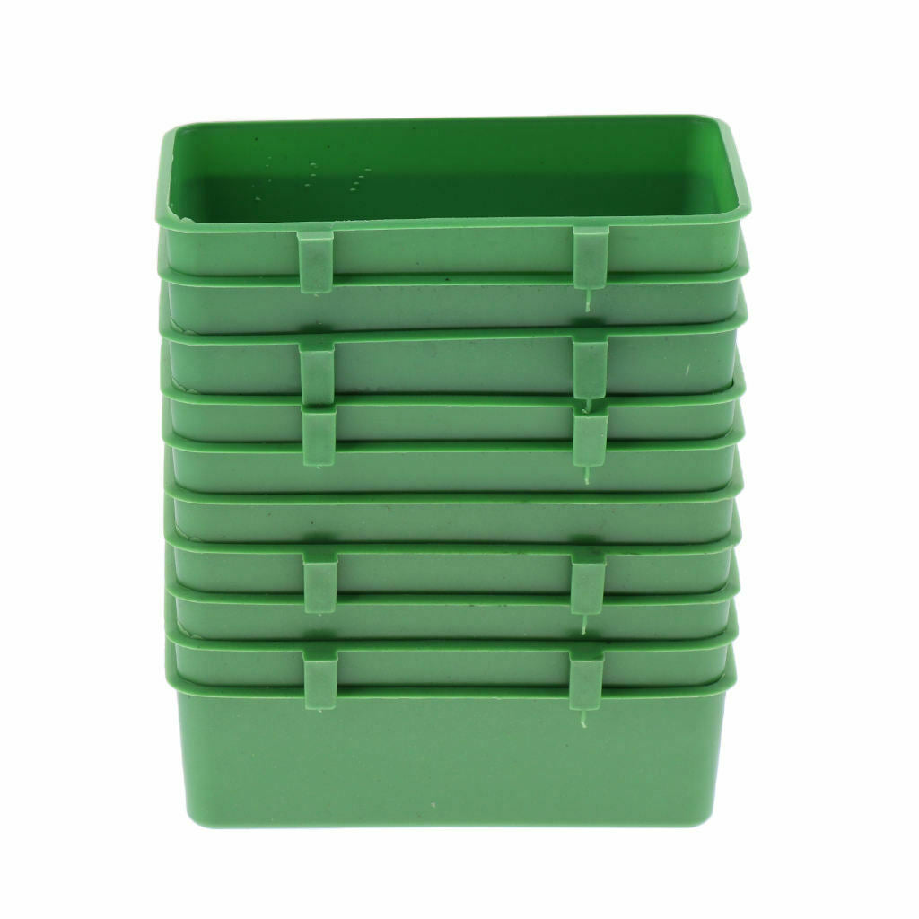 10Pcs Bird Parrot Food Water Plastic Bowl Cups Pigeons Cage Feeding Feeder