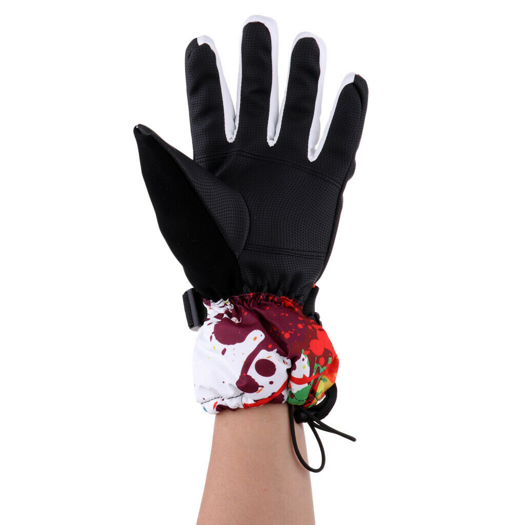 Winter Warmest Waterproof Gloves for Skiing Snowboarding Skating Type 1 - M