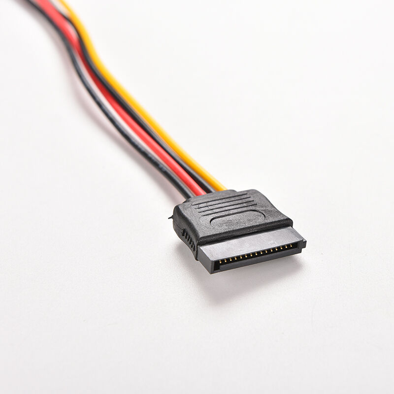 8 Inches Male to Female 15 Pin 15P SATA Power Extension Cable Great Pip US