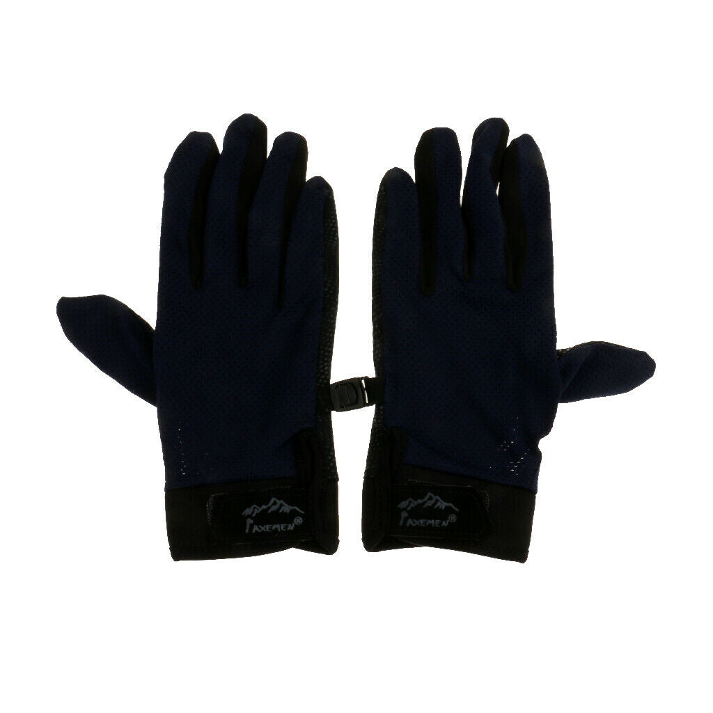 Non-slip Touch Screen Gloves Outdoor Cycling Hiking Climbing Gloves M Blue