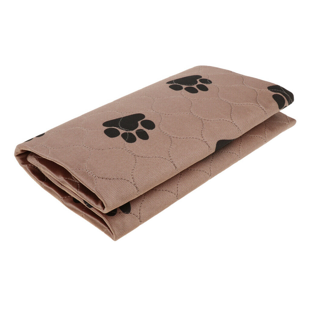 Microfiber Pet waterproof Bed Mat Pet Cover Cushion for Dog Puppy Brown L