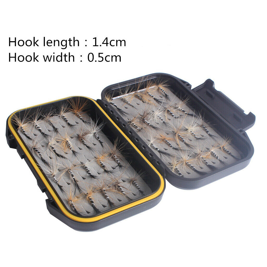 40pcs Fly Fishing Flies Lures Set Wet Fly Lure for Trout Bass Salmon