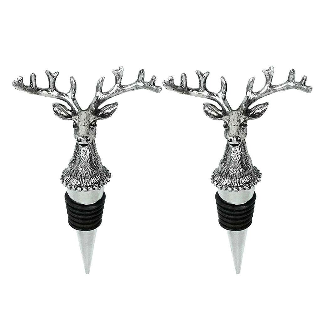 4 Pieces Wine Bottle Metal Stopper Corks Wedding Parties Bar Supply Novelty
