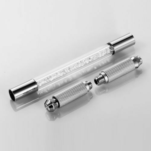 1P Double Crystal Acrylic Manual Tattoo Pen Permanent Microblading Eyebrow Tools