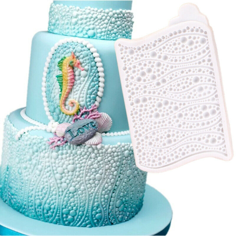 Bubbles &Pearls Mold Fondant Cake Decorating Silicone Mold Chocolate Baking SJ