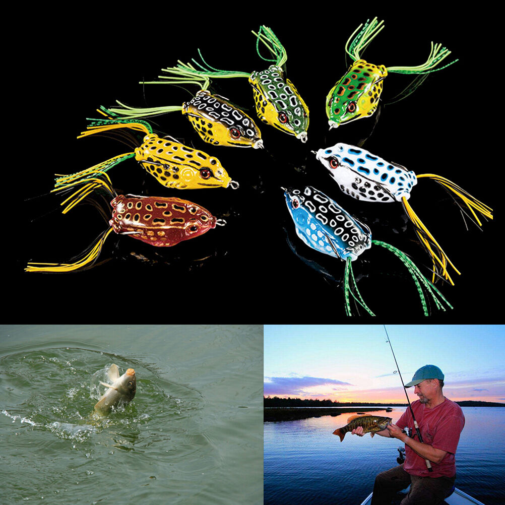 Fishing Lures Large Frog Topwater Crankbait Hooks Bass Bait Tackl.l8