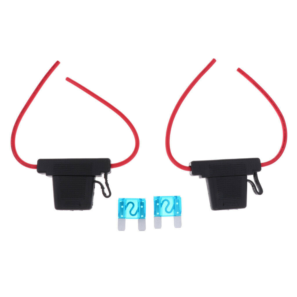 2 Pieces 10 AWG Scosche ATC Heavy Duty Fuse Holder 12 Volt Car Boat