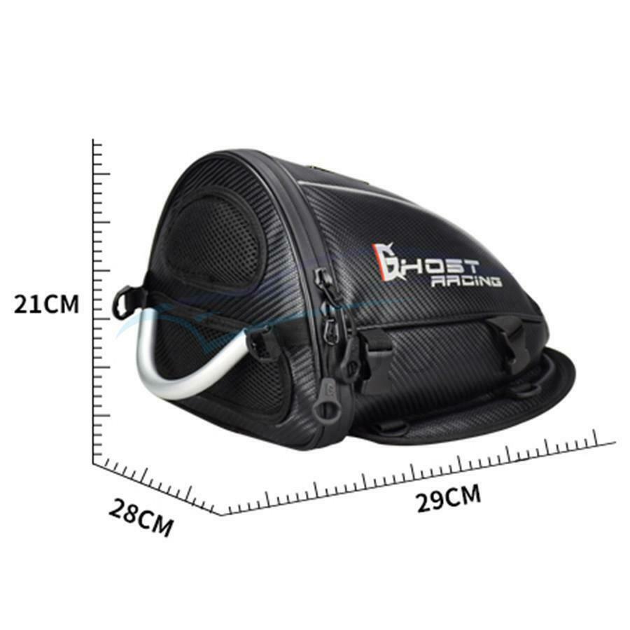 Motorcycle PULeather rear seat Tail Bag Tool bag shoulder backpack Carry Luggage