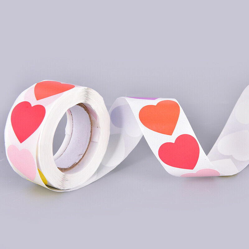 500 Pcs Chroma Heart Labels Stickers Color Code Dot Labels Stickers Chris.l8