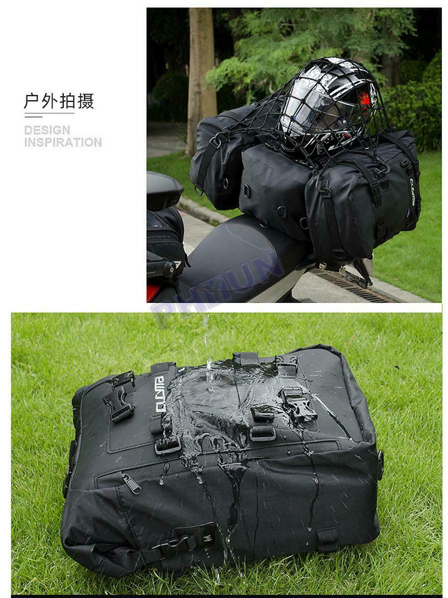 20L Motorcycle Tail Bag Storage Bag Shoulder Bag w/ Shoulder Straps Universal