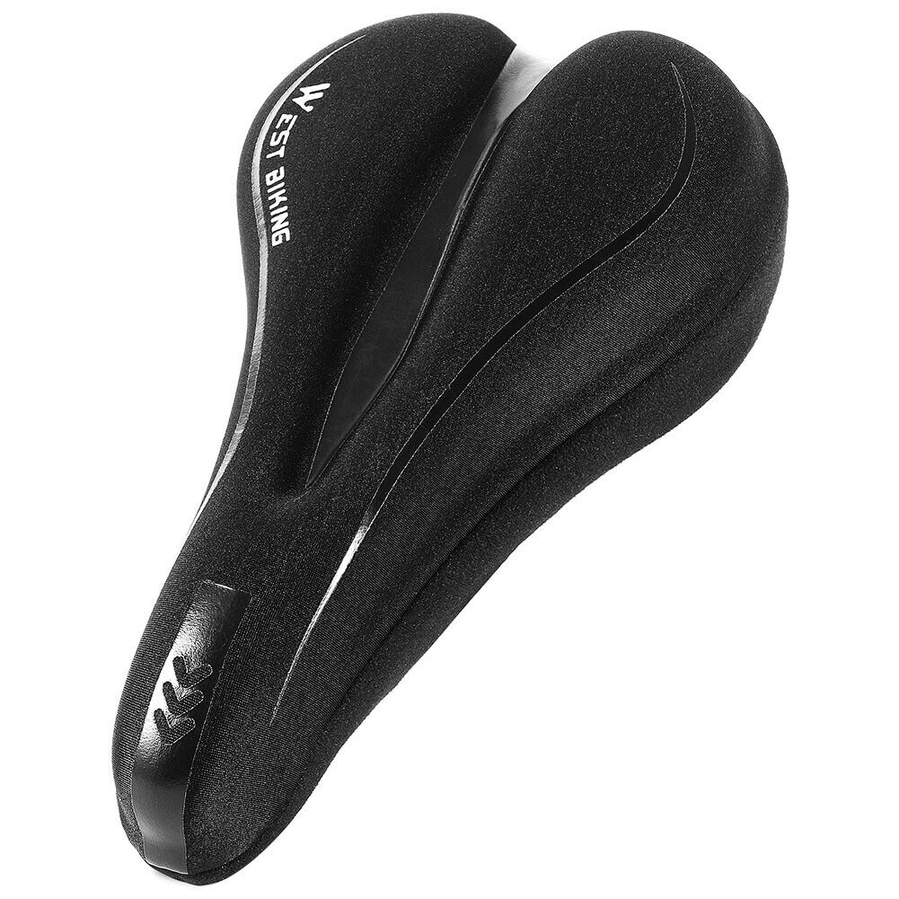 Bike Bicycle Saddle Cover Reflective Strip MTB Cycling Seat Cushion Pad  @