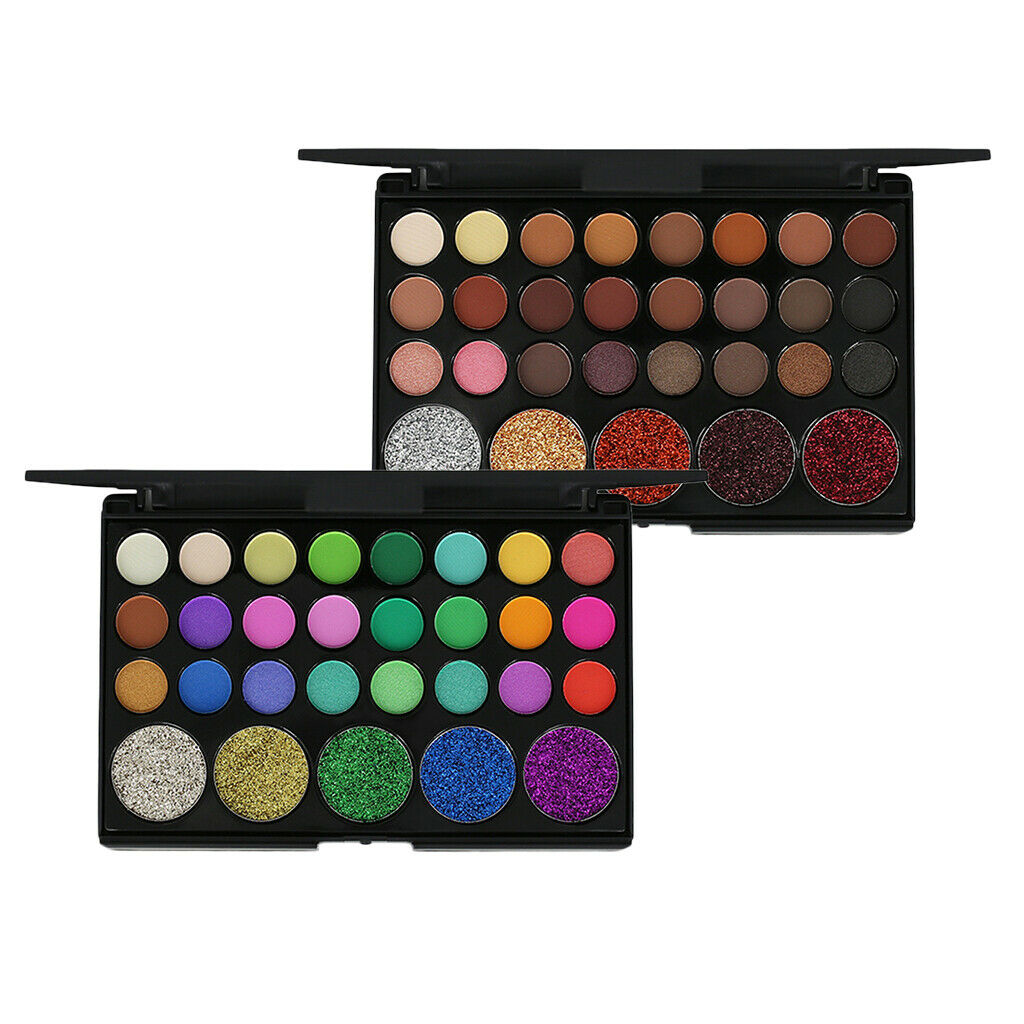 Beauty 29 Colors Glitter Eyeshadow Palette Smoky Shimmer Nude Matte Pearly Ultra