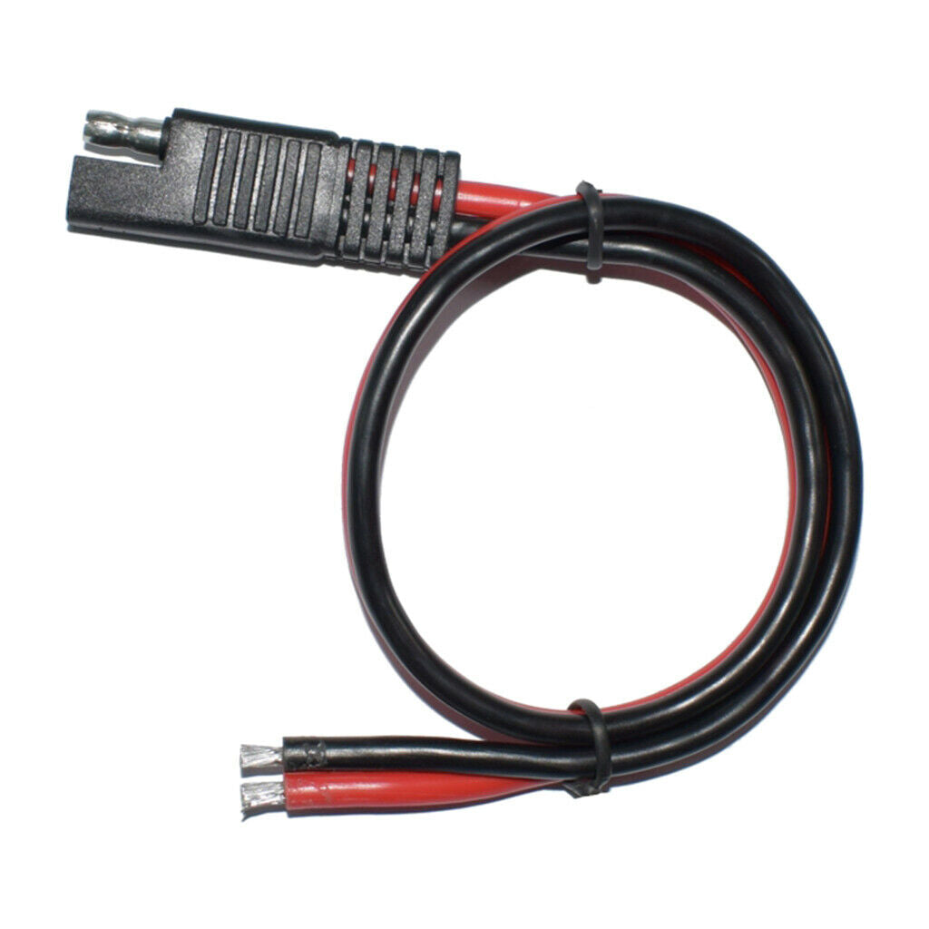 3pcs 12AWG 30A Solar Battery SAE Plug Harness Extension Cord Connector 400mm