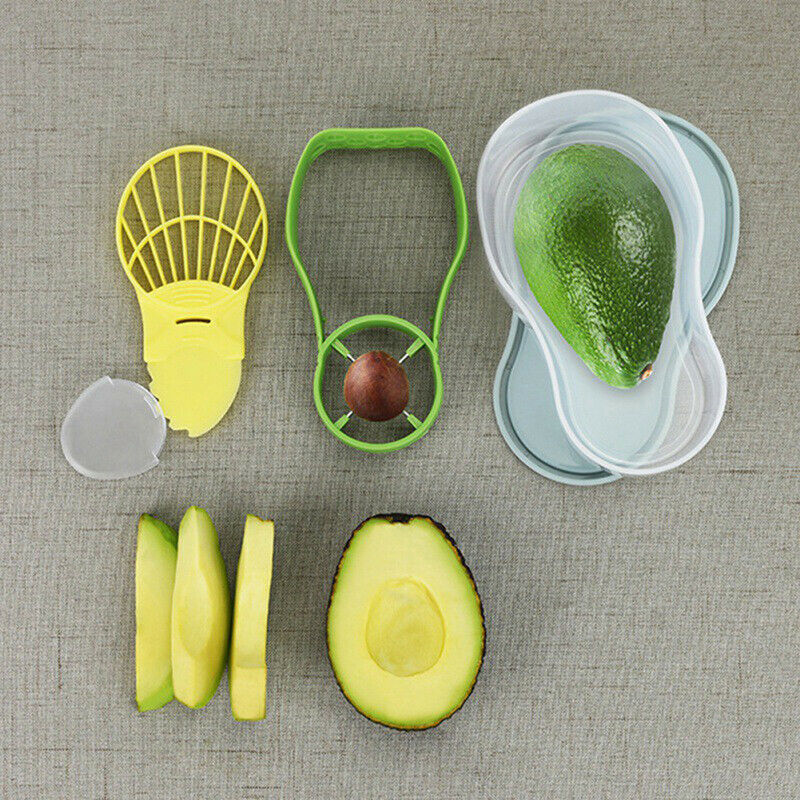 5-In-1 Avocado Slicer Set Fruit Cutter Peeler Core Remover Multifunctional T_DD