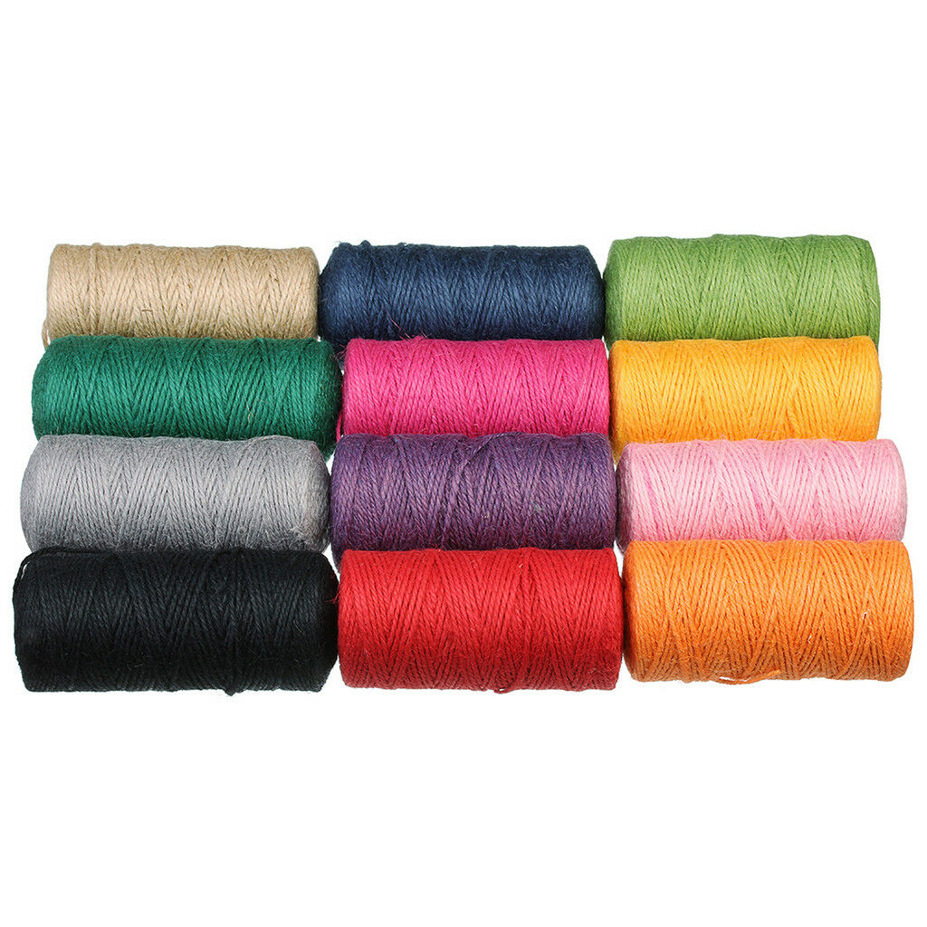 2 Rolls Jute Rope Wrap Wedding Party Decoration Crafts Handmade   Decor