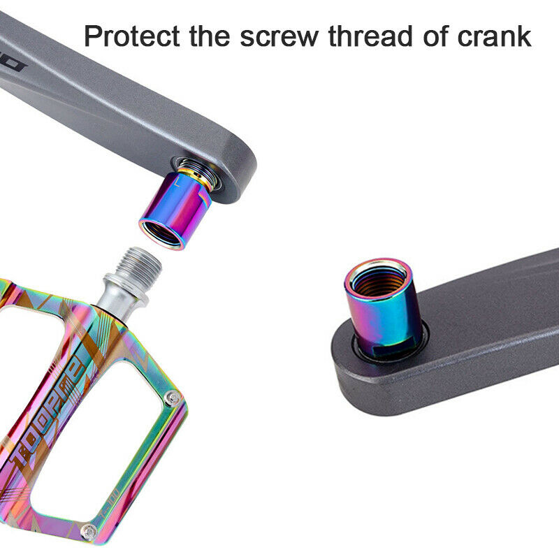 1Pair Alloy Bike Pedal Axle Extenders Bicycle Pedal Extension Bolts Spacers