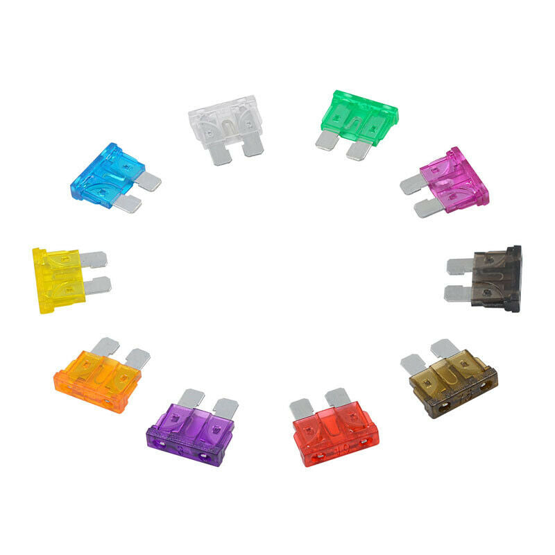 100Pcs Car Blade Fuse Assortment Kit Blade Set Automotive Truck with Box 2A-35A