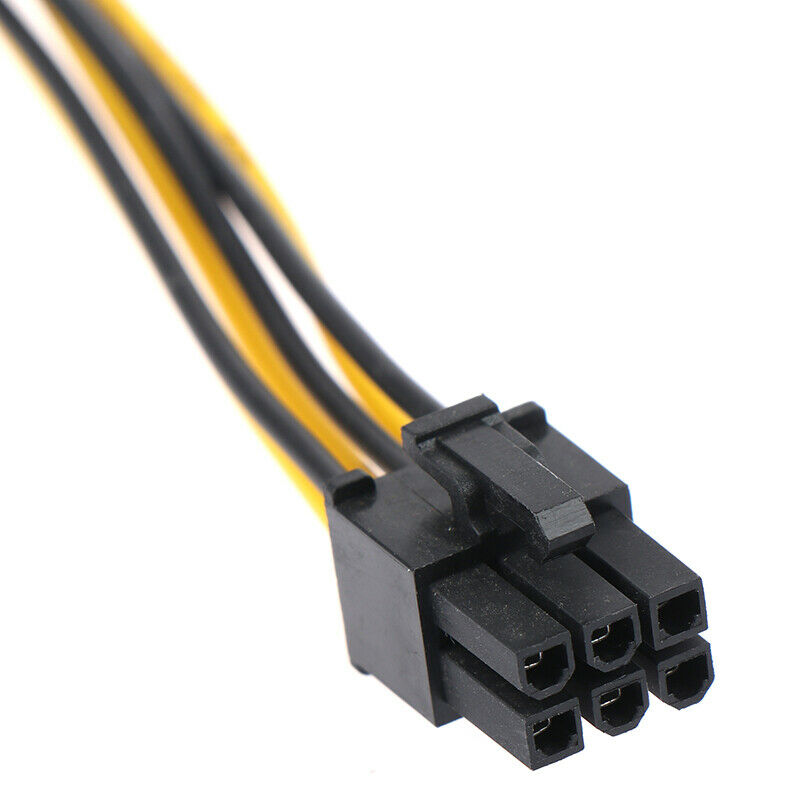 6Pin to 6Pin Male to Male PSU Motherboard Power Supply Extension Adapter .l8