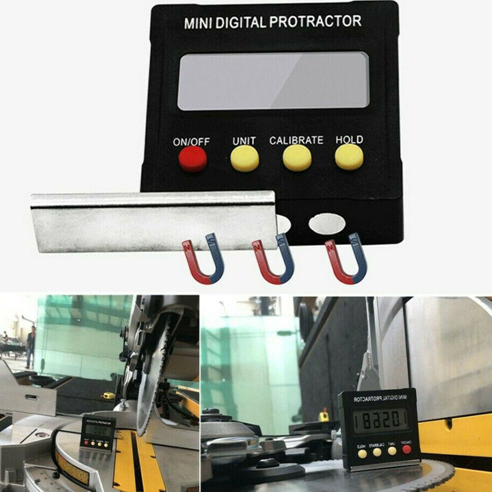 Digital LCD Protractor Gauge Level Angle Finder Inclinometer Magnet Meter