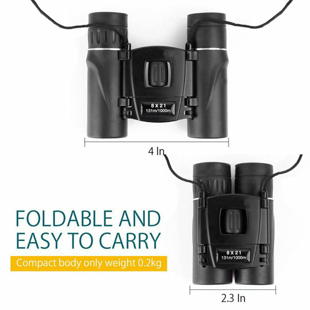 Compact Binoculars Lightweight Portable Zoom 8x21 Binoculars for Sightseeing