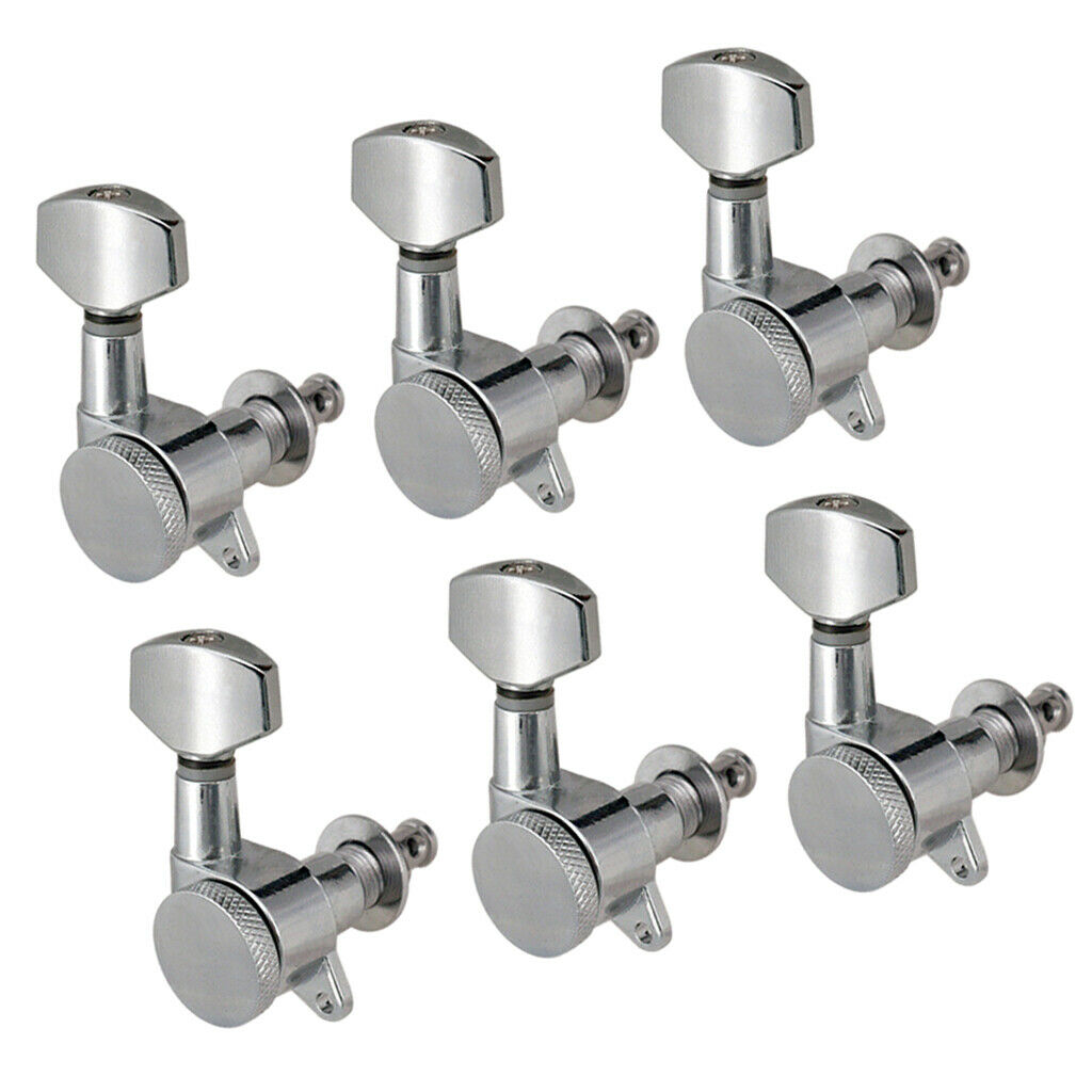6R Guitar Metal Locking String Tuners Guitar Machine Head Parts Accessory
