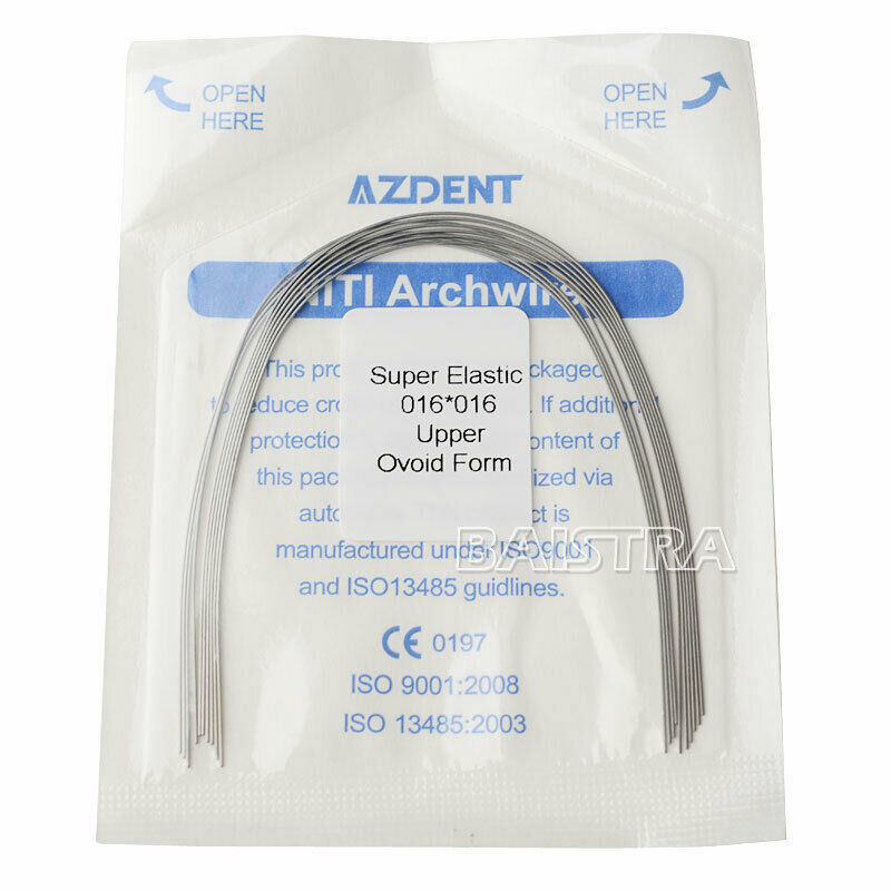 20 Packs Dental Orthodontic Super Elastic Niti Arch Wire Rectangular 16x16Upper